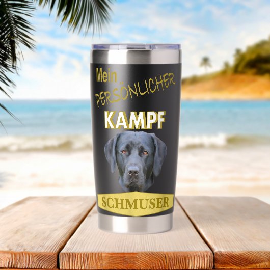 Labrador Labrador Hund Labrador Thermobecher (Strand (gedreht))