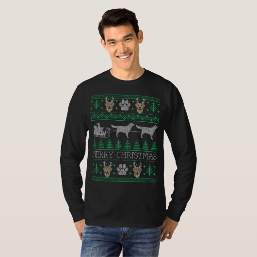 Labrador Labrador Retriever Dog Ugly Christmas Swe T-Shirt (Vorne ganz)