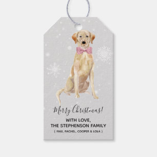 Labrador-Labrador-Retriever-Feiertags-Weihnachten Geschenkanhänger