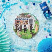 Labrador leckt Eiscreme-Labradore Pappteller (Party)