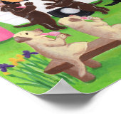 Labrador leckt Eiscreme-Labradore Poster (Ecke)