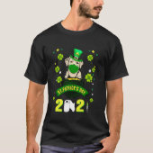 Labrador Leprechaun Dog Face Maske St Patricks Day T-Shirt (Vorderseite)