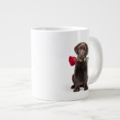 Labrador Liebe Jumbo-Tasse (Vorderseite Rechts)