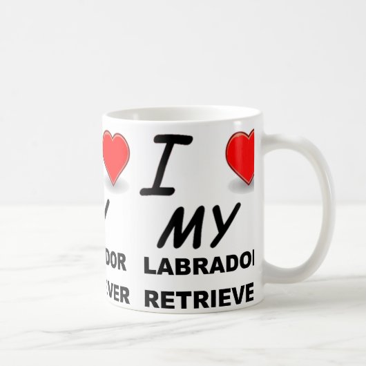 Labrador Liebe Kaffeetasse (Rechts)