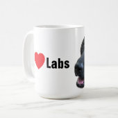 Labrador-Liebe Kaffeetasse (Vorderseite Links)