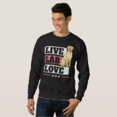 Labrador Liebe Labrador Retriever Dog Yellow Labra Sweatshirt (Vorne ganz)