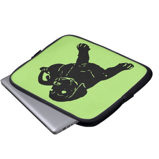 Labrador-Liebe! Laptop-Hülse Laptopschutzhülle (Vorne Knopf)