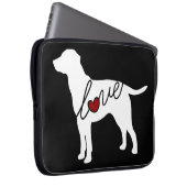 Labrador-Liebe Laptopschutzhülle (Vorne Rechts)