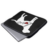 Labrador-Liebe Laptopschutzhülle (Vorne Knopf)