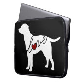 Labrador-Liebe Laptopschutzhülle (Vorderseite Links)