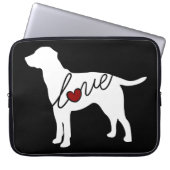 Labrador-Liebe Laptopschutzhülle (Vorderseite)