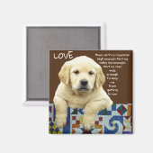 "LABRADOR LIEBE" MAGNET (Vorderseite/Rückseite)