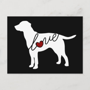 Labrador Liebe Postkarte