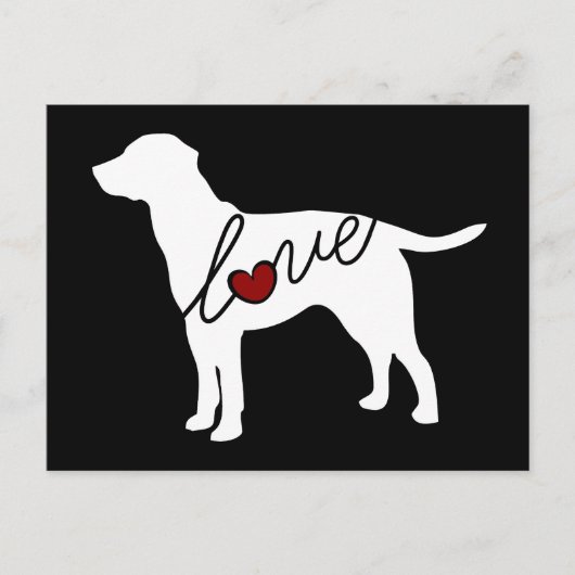Labrador Liebe Postkarte (Vorderseite)