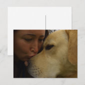Labrador-Liebe Postkarte (Vorne/Hinten)