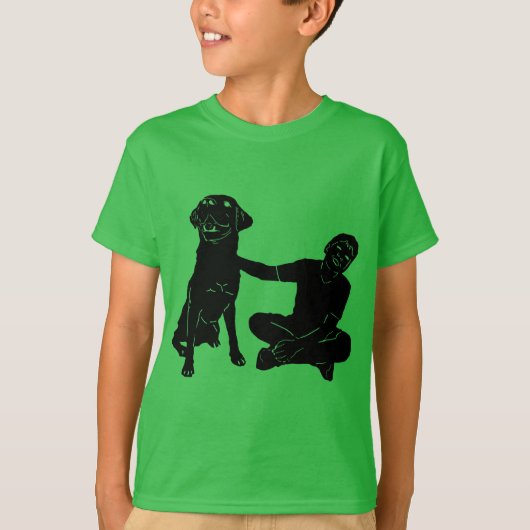Labrador-Liebe scherzt T-Shirt (Vorderseite)