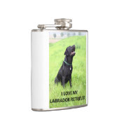 Labrador Liebe w pic Flachmann (Rechts)