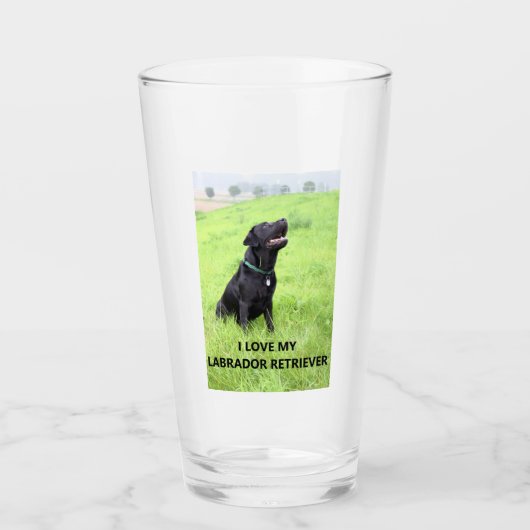 Labrador Liebe w pic Glas (Vorderseite)