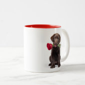 Labrador Liebe Zweifarbige Tasse (VorderseiteRechts)