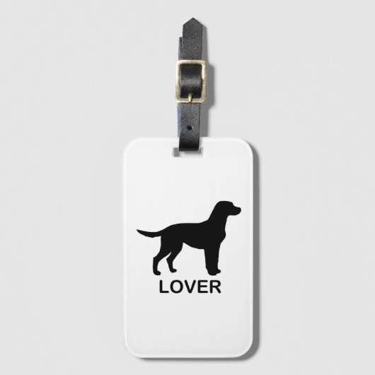 Labrador Liebhaber Gepäckanhänger (Vorderseite Vertikal)