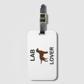 Labrador Liebhaber Gepäckanhänger (Vorderseite Vertikal)