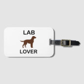 Labrador Liebhaber Gepäckanhänger (Vorderseite (Horizontal))