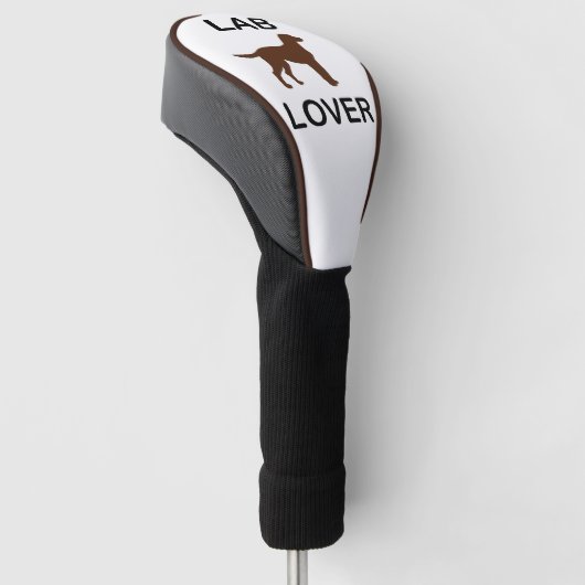 Labrador Liebhaber Golf Headcover (angewinkelt)