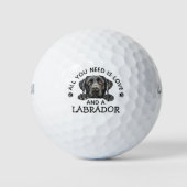   Labrador-Liebhaber Golfer Golfball (Vorderseite)