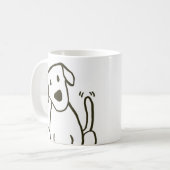 Labrador-Liebhaber-Hundegesichts-Tasse Kaffeetasse (Vorderseite Links)