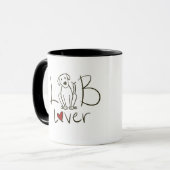 Labrador-Liebhaber-Kaffee-Tasse Tasse (Vorderseite Links)