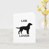 Labrador Liebhaber Karte (Gelbe Blume)
