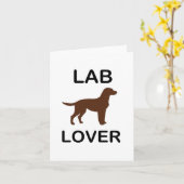 Labrador Liebhaber Karte (Gelbe Blume)