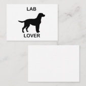 Labrador Liebhaber Mitteilungskarte (Vorne/Hinten)