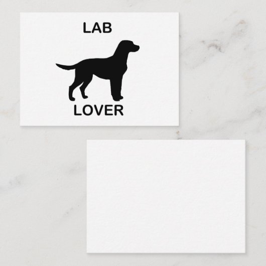 Labrador Liebhaber Mitteilungskarte (Vorne/Hinten)