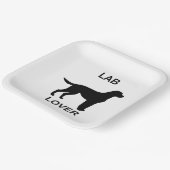 Labrador Liebhaber Pappteller (Gewinkelt)