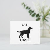 Labrador Liebhaber Postkarte (Stehend Vorderseite)