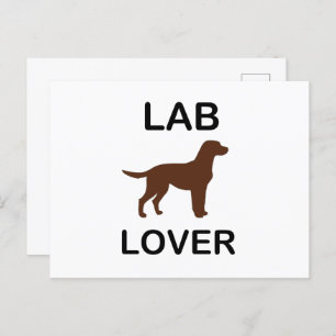 Labrador Liebhaber Postkarte