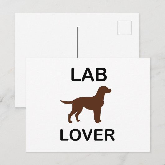 Labrador Liebhaber Postkarte (Vorne/Hinten)