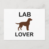 Labrador Liebhaber Postkarte (Vorderseite)
