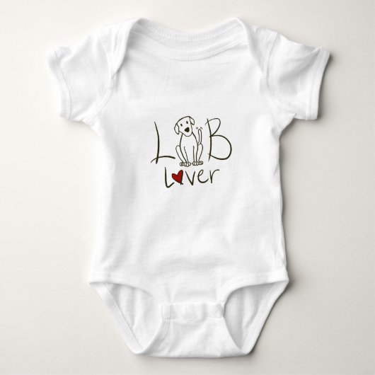 Labrador-Liebhaber-Säuglings-Bodysuit Baby Strampler (Vorderseite)