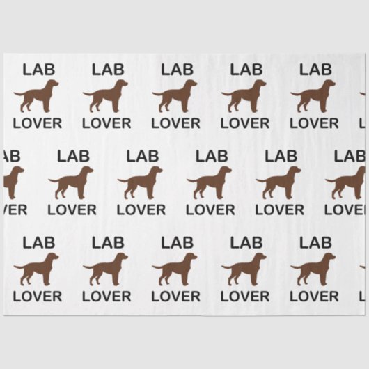 Labrador Liebhaber Seidenpapier (Vorderseite)