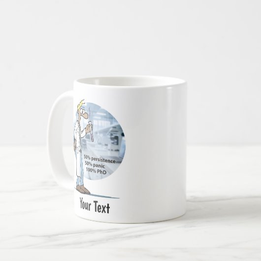 Labrador Life PhD Panik Kaffeetasse (Vorderseite Links)