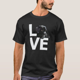 Labrador Love Retriever Hund schwarze Lab Mom Mutt T-Shirt