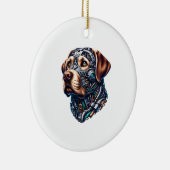 Labrador Lover Android Inspiriert Art Keramik Ornament (Rechts)