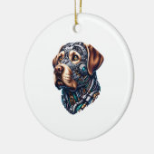 Labrador Lover Android Inspiriert Art Keramik Ornament (Links)