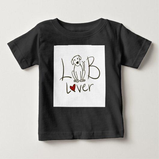 Labrador Lover Baby 3/4 Sleeve Raglan Shirt (Vorderseite)