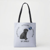 Labrador Lover Black Lab Niedlich Welppy Labrador Tasche (Vorderseite)