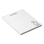 Labrador Lover Personalisiert Notepad Notizblock (angewinkelt)