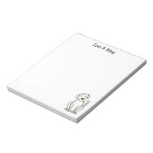 Labrador Lover Personalisiert Notepad Notizblock (Rotiert)