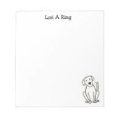 Labrador Lover Personalisiert Notepad Notizblock (Vorderseite)